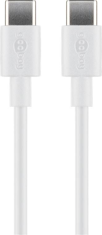 200x Goobay 66317 USB-C™ Lade- und Synchronisationskabel, 1 m, Weiß - für Geräte mit USB-C™-Anschluss, weiß