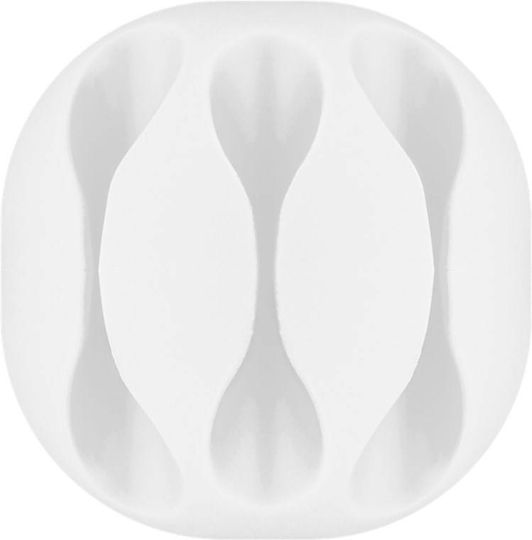 10x Goobay 70373 Kabelmanagement 3-Slots, weiß, Weiß - 4er-Set zum Ordnen und Fixieren, ablösbar