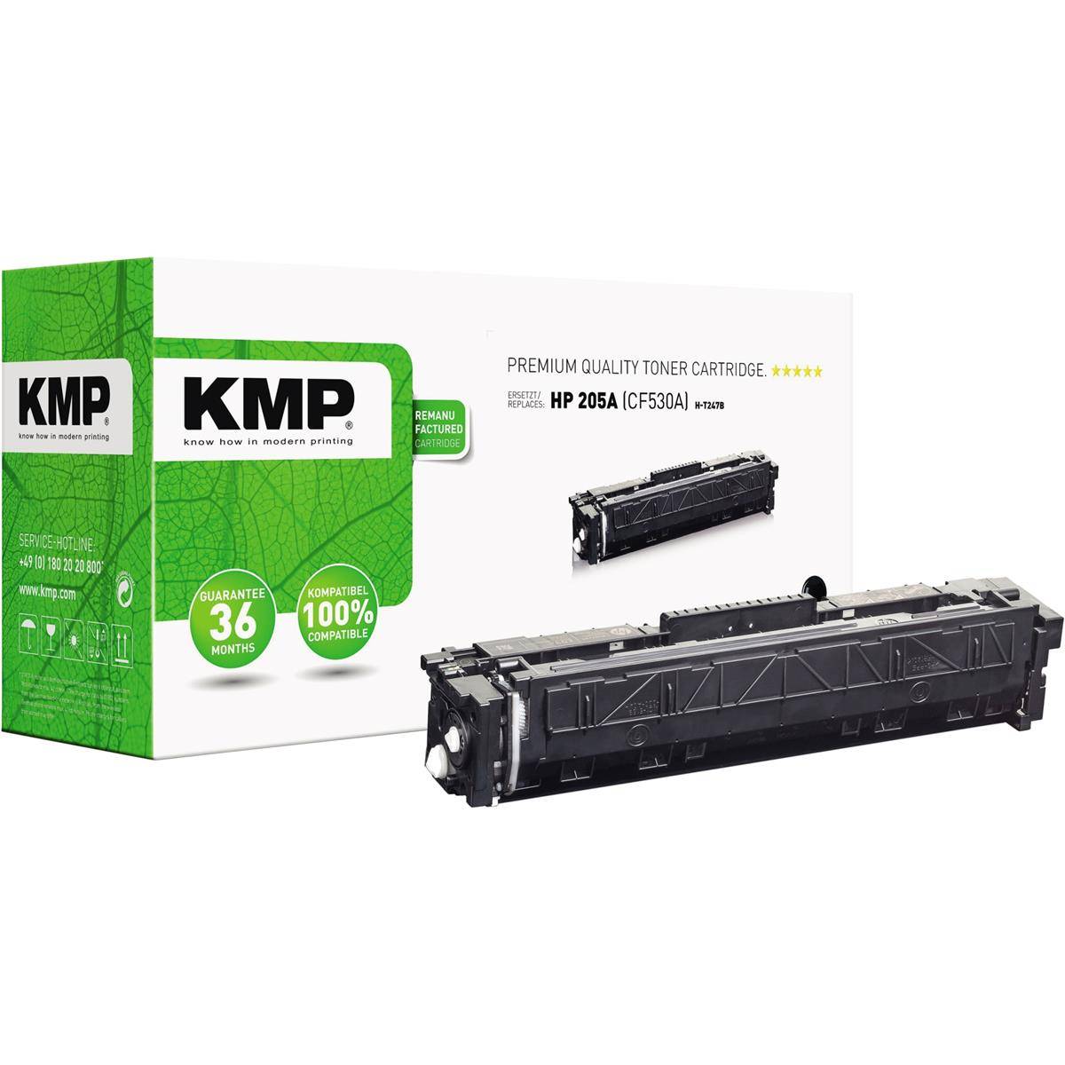KMP Printtechnik AG 2550,0000 KMP Toner HP CF530A black 1.100 S. H-T247B remanu extern retail