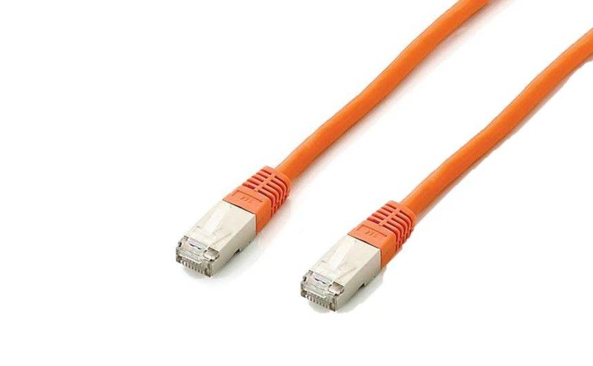 Equip 605672 Equip Patchkabel Cat6A Plat. S/FTP 2xRJ45 3.00m orange LSZH Polybeutel
