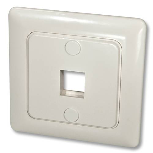 Lindy 60543 LINDY Wandanschlussdose f.1 Keystone Wand DE Abdeckung 80x80