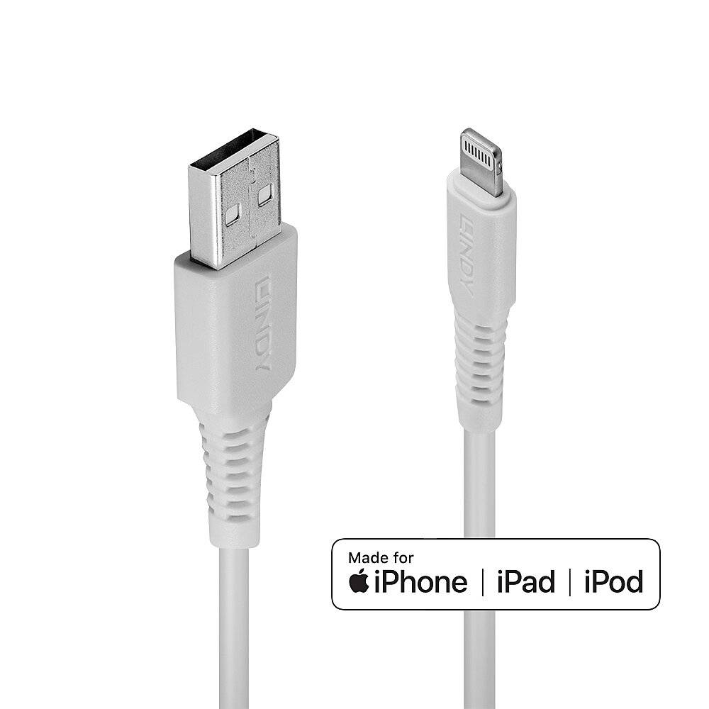 Lindy 31326 LINDY USB an Lightning Kabel weiß 1m