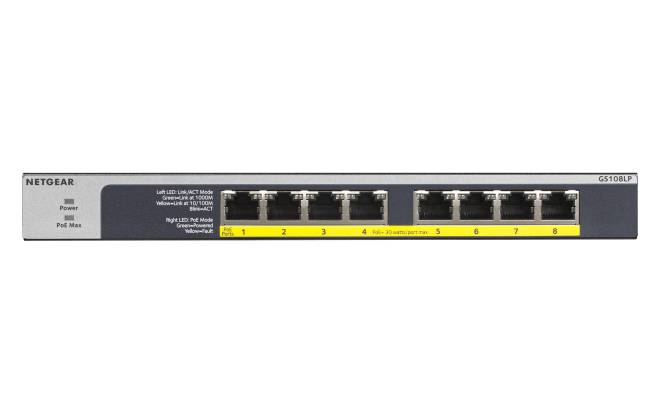 Netgear GS108LP-100EUS NETGEAR Switch 8x GE GS108LP-100EUS unmanaged