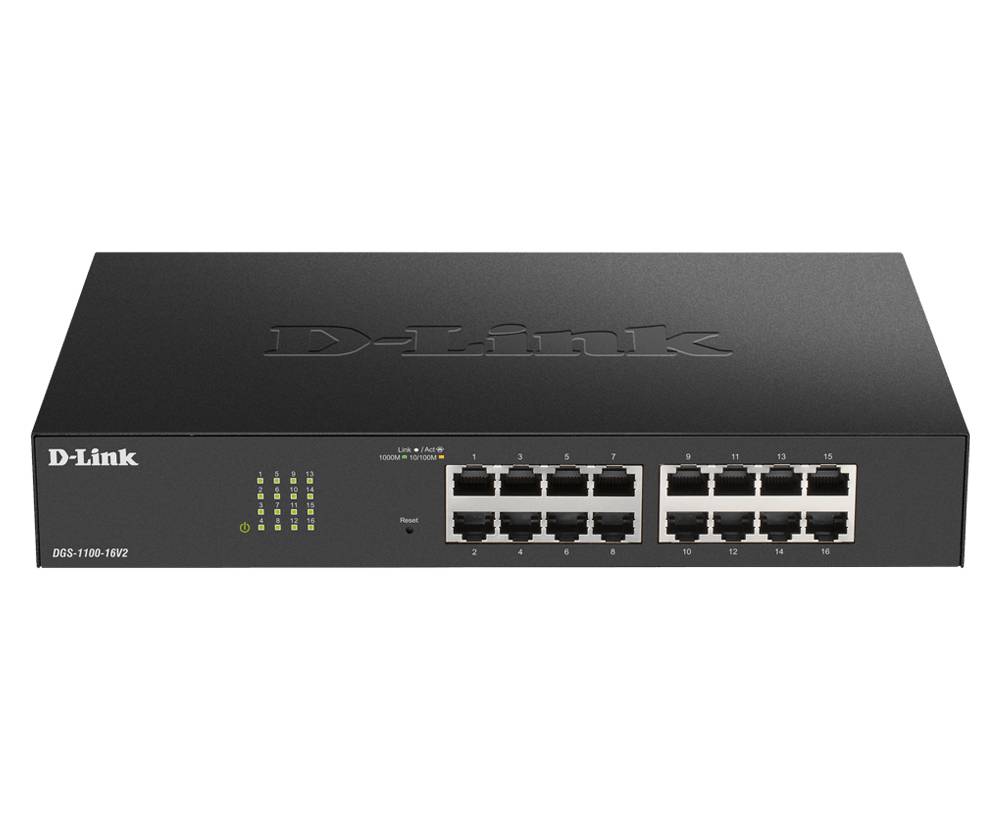 D-Link DGS-1100-16V2/E Switch 280mm D-Link DGS-1100-16V2 16*GE retail