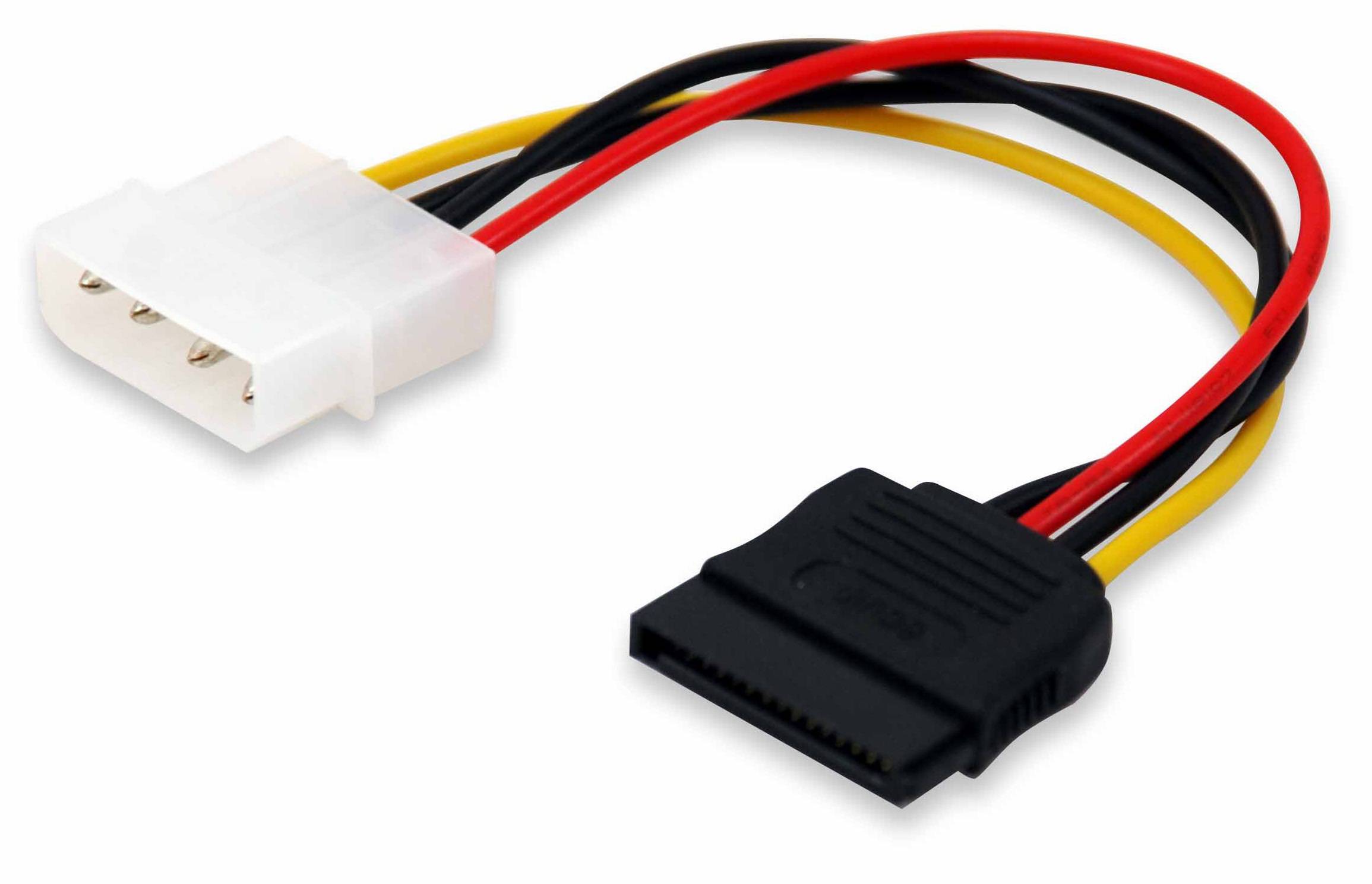 Equip 112050 Equip Stromversorgung Adapter 4-polig(M)->15PIN SATA ( Polybeutel