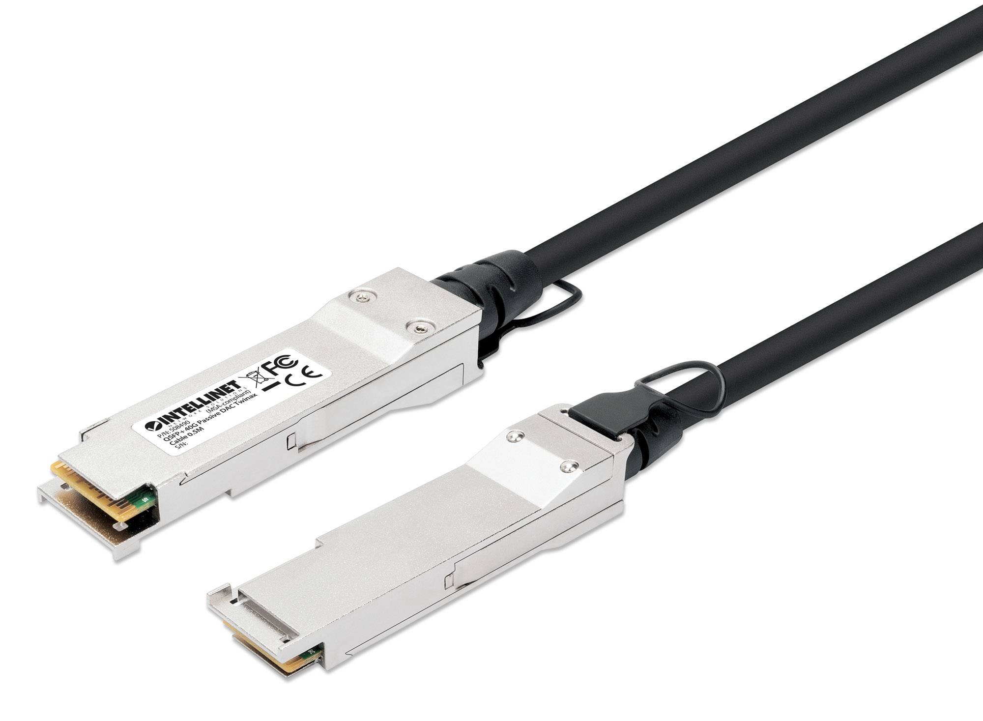 Intellinet 508490 INTELLINET QSFP+ 40G Passives DAC Twinax-Kabel 0,5m MSA-konf