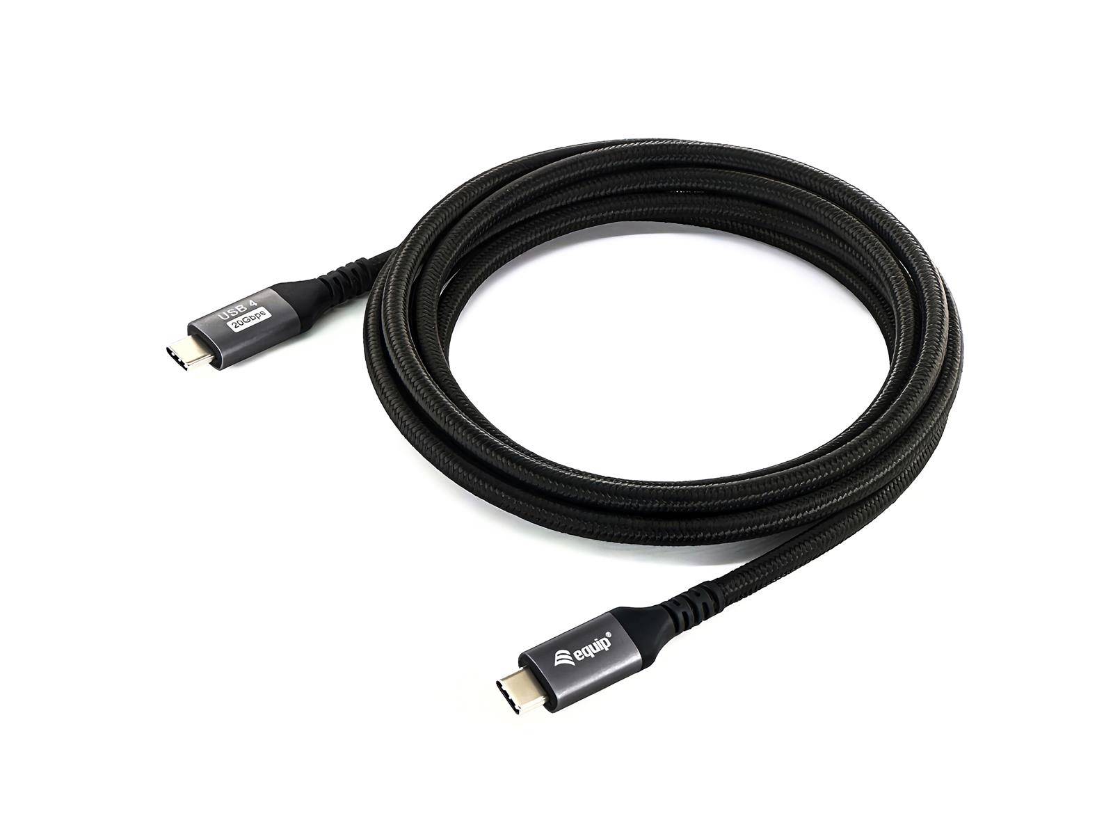 Equip 128382 Equip Kabel USB-C 4.0 -> C St/St 2.00m 5A 4K/60Hz sw