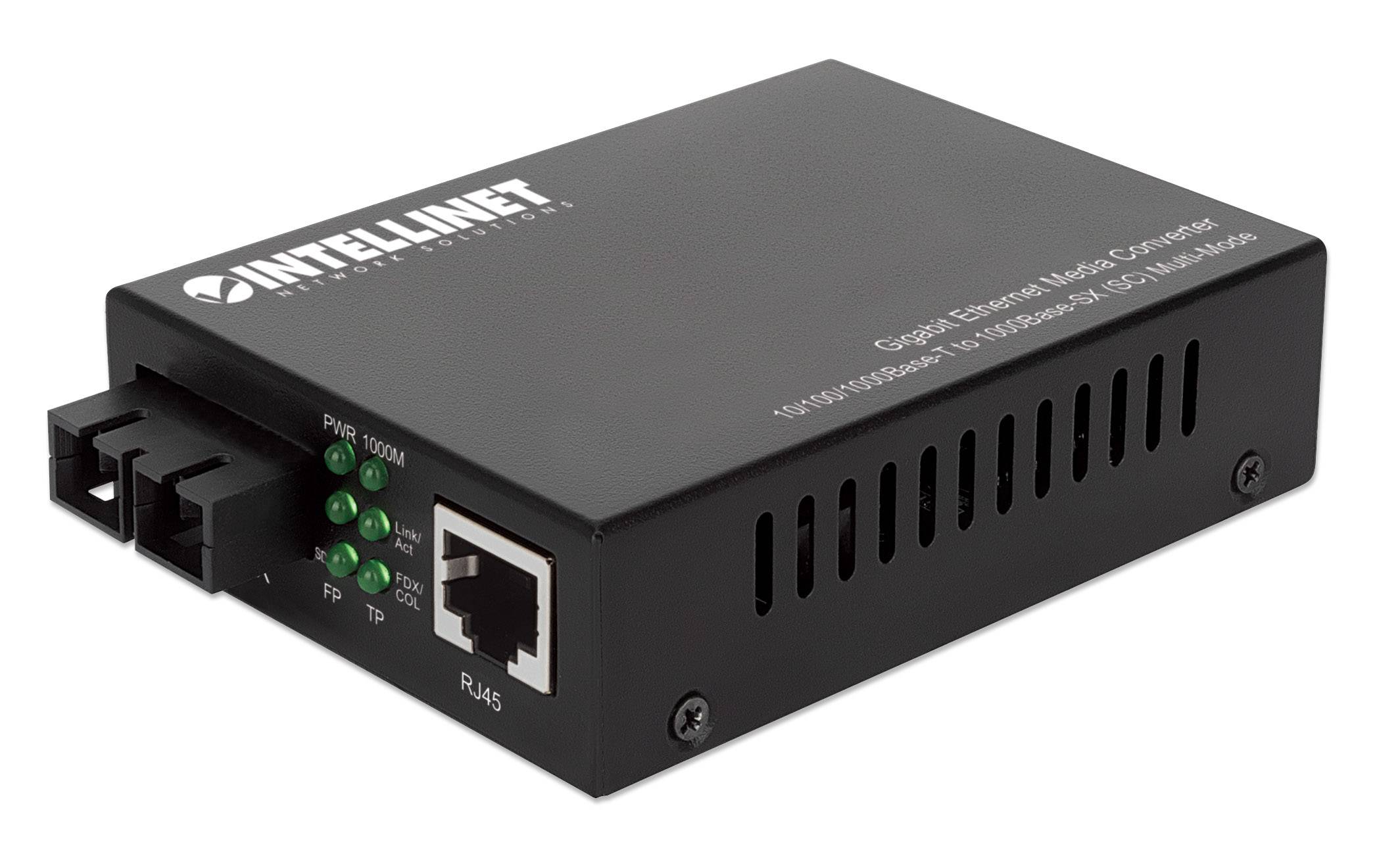 Intellinet 508544 INTELLINET Gigabit Medienkonverter SC Multimode 550m Auto