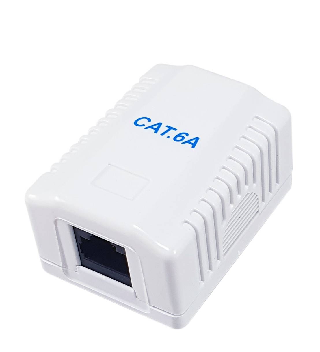 Equip 235215 Equip Aufputzdose Cat6A 1-Port RJ45 UTP RAL 9010 ws Polybeutel