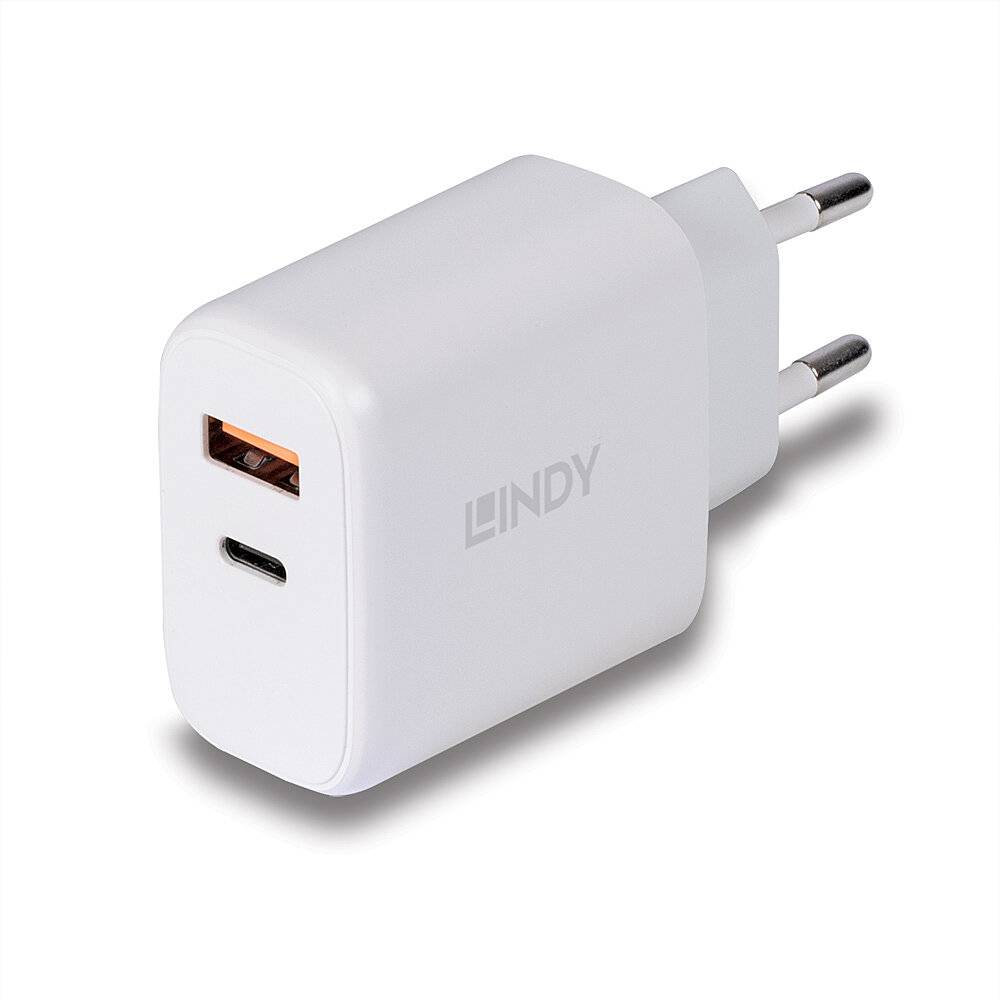 Lindy 73424 LINDY USB Ladegerät Typ A & C Charger 30W, weiß