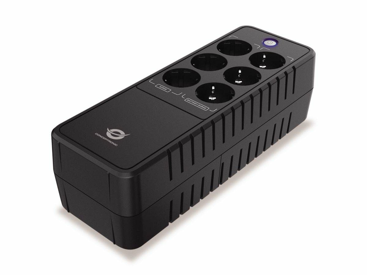 Conceptronic ZEUS09E CONCEPTRONIC ZEUS USV 850VA 490W Schuko DC Start/LAN sw