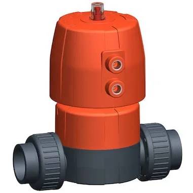 Georg Fischer Membranventil, DiaStar 10, PVC-U/EPDM, d32, Muffe, PN10, orange, 1 Stk.