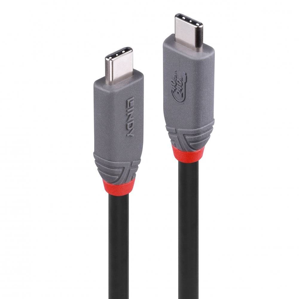 Lindy 36957 LINDY 1.5m USB4 240W Typ C Kabel, 40Gbit/s, Anthra Line