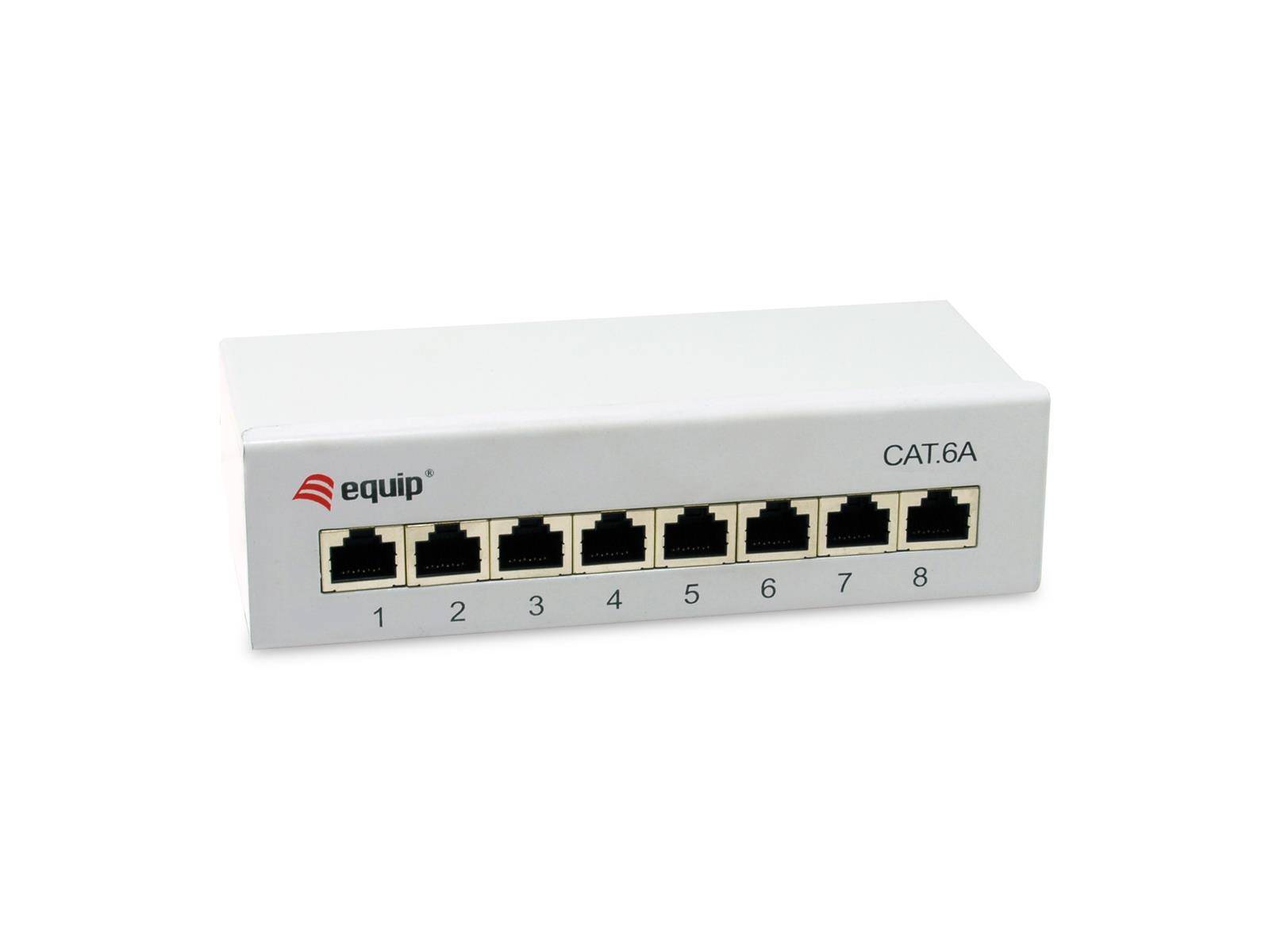 Equip 326521 Equip Patchpanel 8x RJ45 Cat6A FTP 1HE Keystone Montage gr