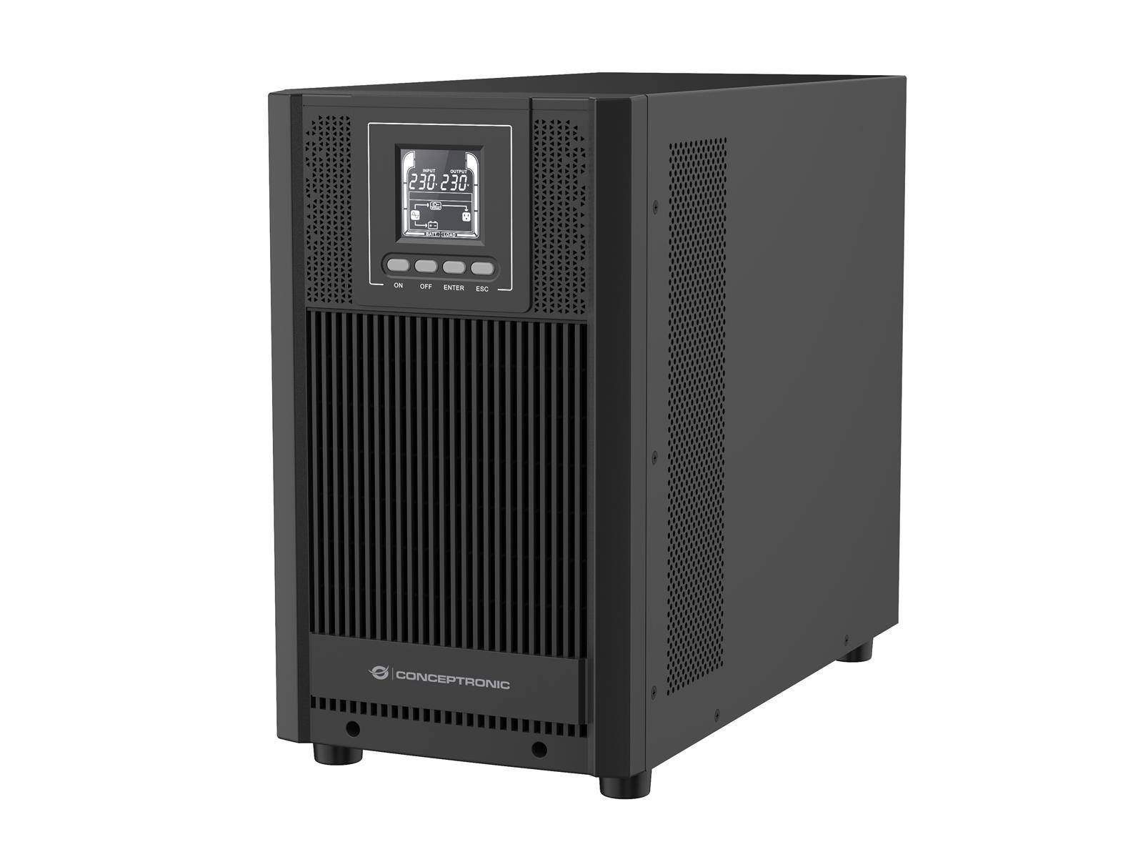 Conceptronic ZEUS52ES3K CONCEPTRONIC ZEUS USV 3000VA 2700W Online UPS,IEC EPO Port