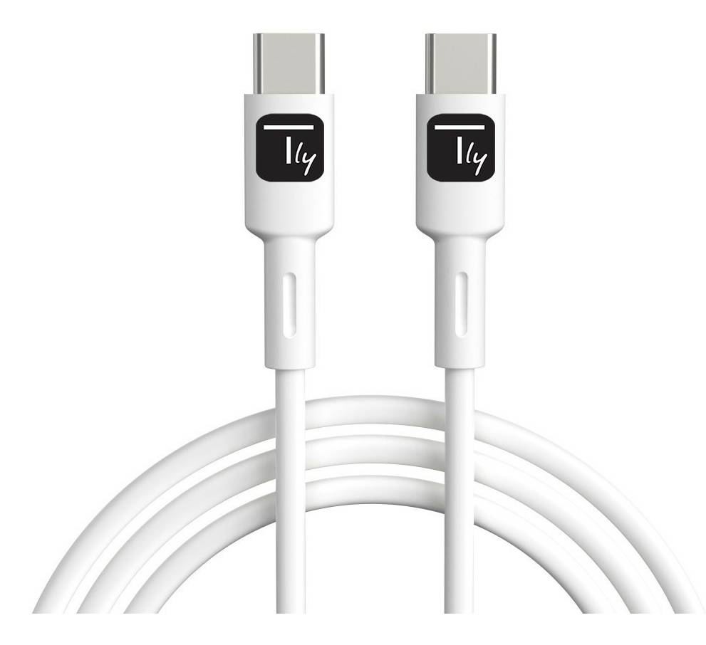 Techly ICOC-MUSB20-C60W1 Techly Kabel USB 2.0 Typ C M/M weiß 1m