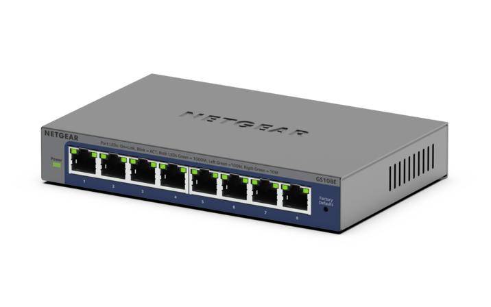 Netgear GS108E-400EUS NETGEAR Switch 8x GE GS108E-400EUS Unmanaged Plus