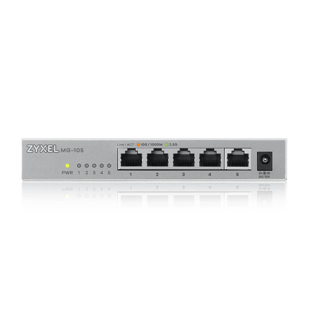 Zyxel XMG-105-ZZ0101F Zyxel XMG-105 5 Ports 10/2,5G MultiGig Switch unmanaged
