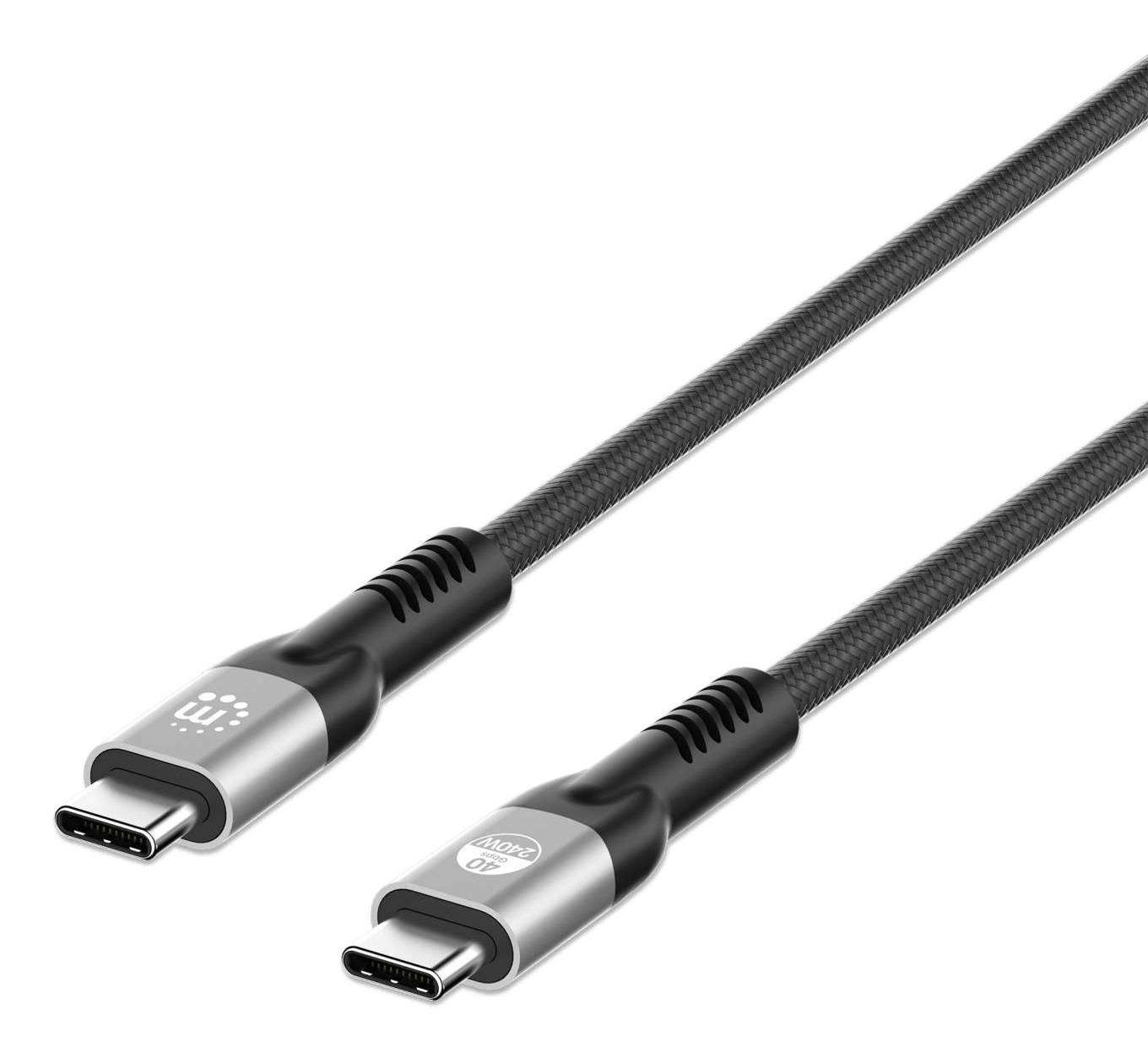 Manhattan 356381 MANHATTAN USB4 USB-C St/St Ladekabel 240W 40Gbit/s 8K 2m