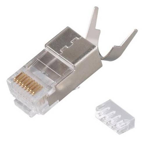 Equip 121148 Equip Stecker RJ45 Cat8 geschirmt 50er Set grau