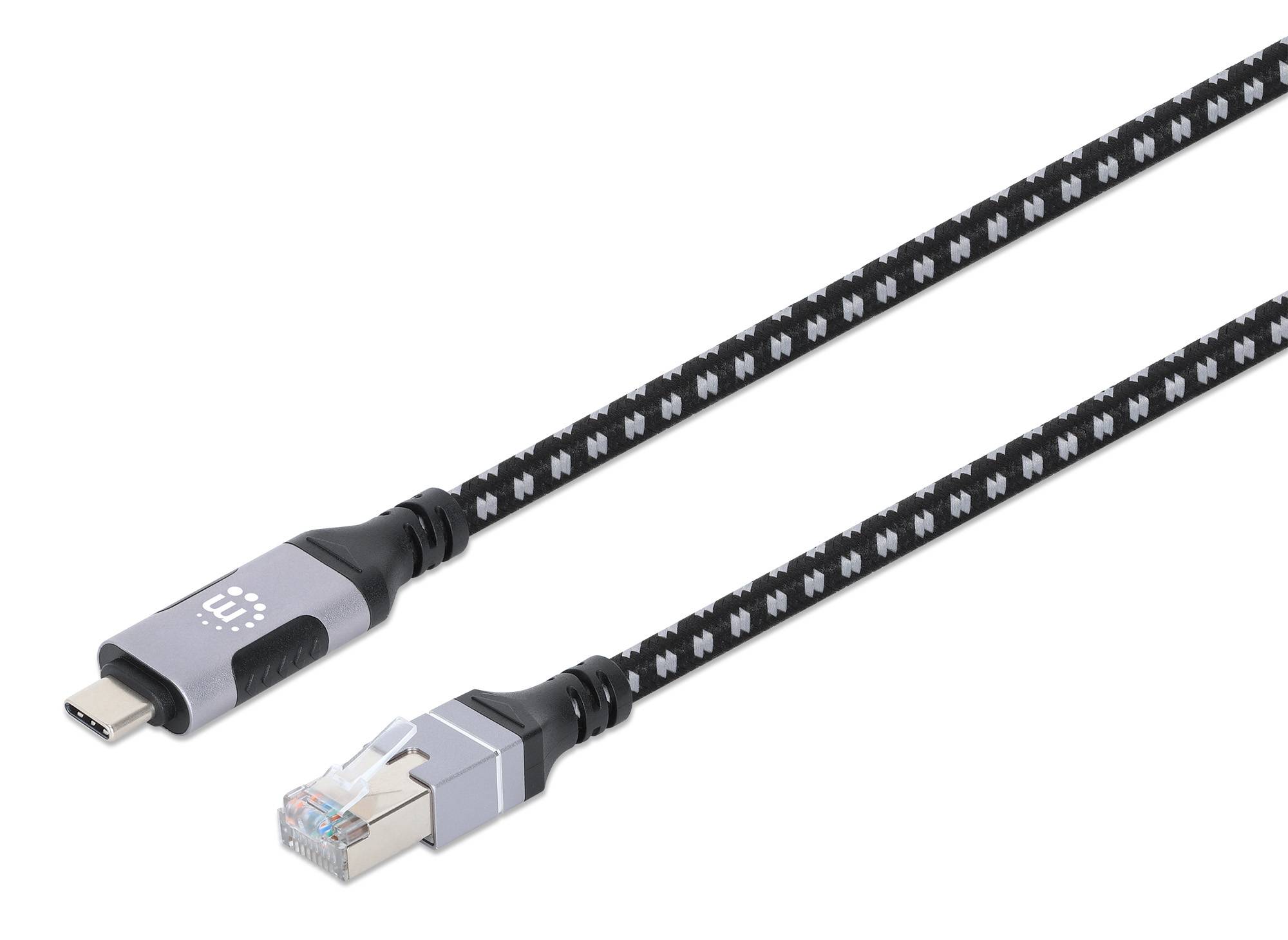 Manhattan 394826 MANHATTAN USB-C auf Gigabit Ethernet-Netzwerkkabel 2m