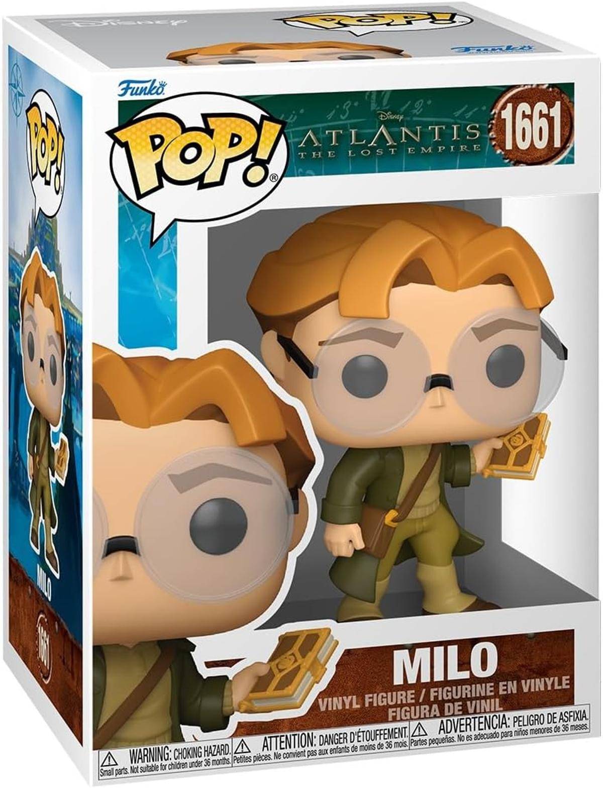 Funko Pop! Disney: Atlantis The Lost Empire Milo Thatch Vinyl-Sammelfigur 3+