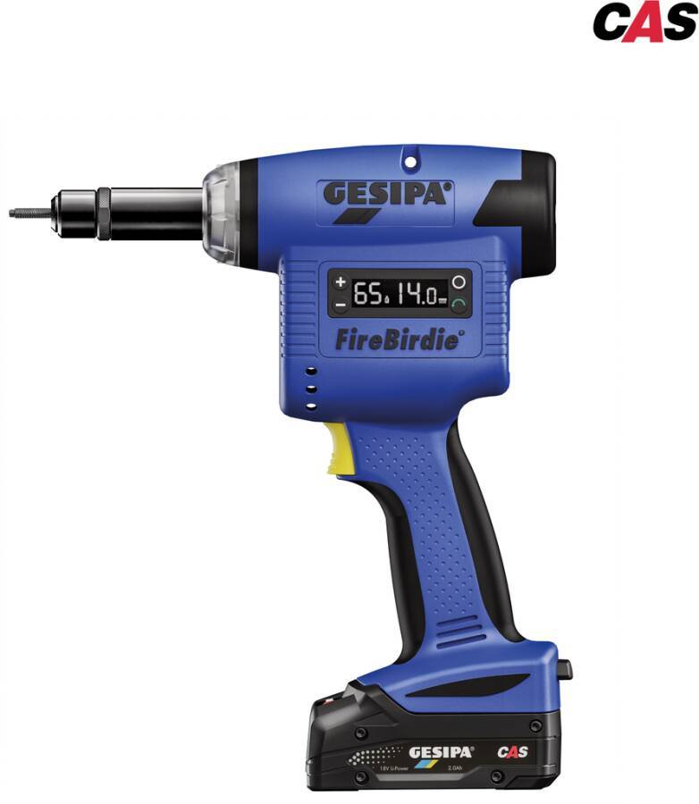 Blindnietmutterngerät FireBirdie® Pro CAS 2151869 Spannung 18 V Setzkraft 13.000 N Setzhub 15 mm Arbeitsbereich Alu/Sta
