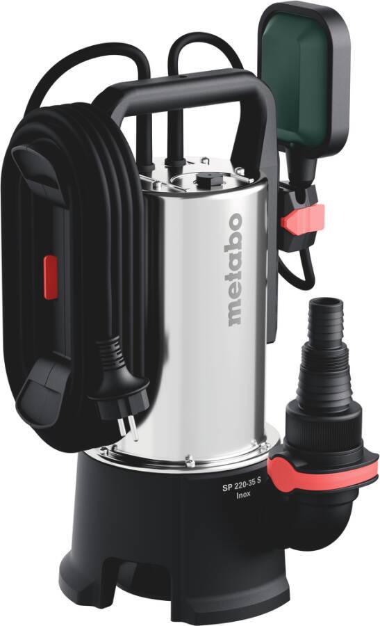 Schmutzwasserpumpen SP 601797000 Typ SP 220-35 S Inox Feststoffgröße (max.) 35 mm Nennaufnahme 790 W Förderleistung 2200
