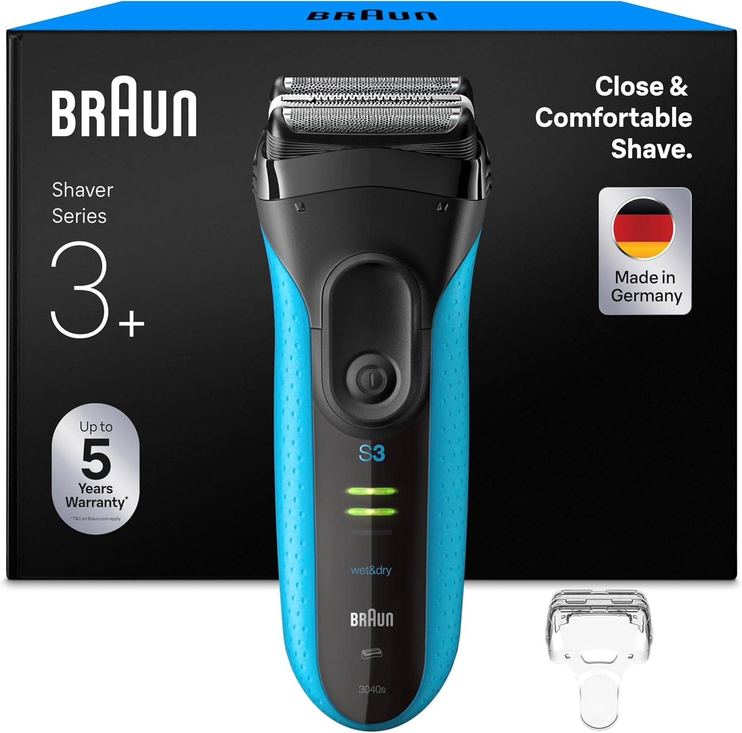 Braun Series 3+ Rasierer Herren Elektrisch Elektrorasierer Rasierapparat Blau