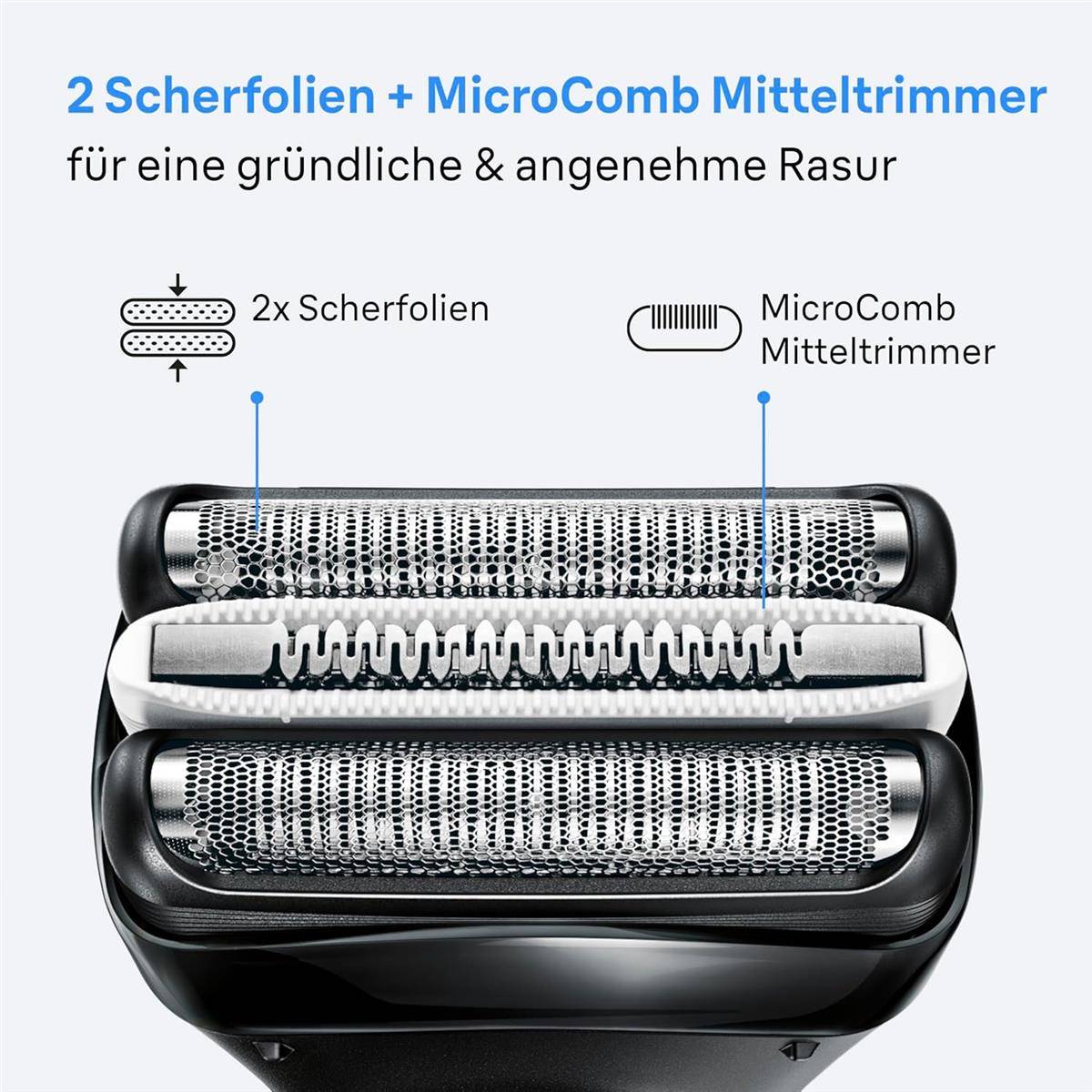 Braun Series 3+ Rasierer Herren Elektrisch Elektrorasierer Rasierapparat Blau