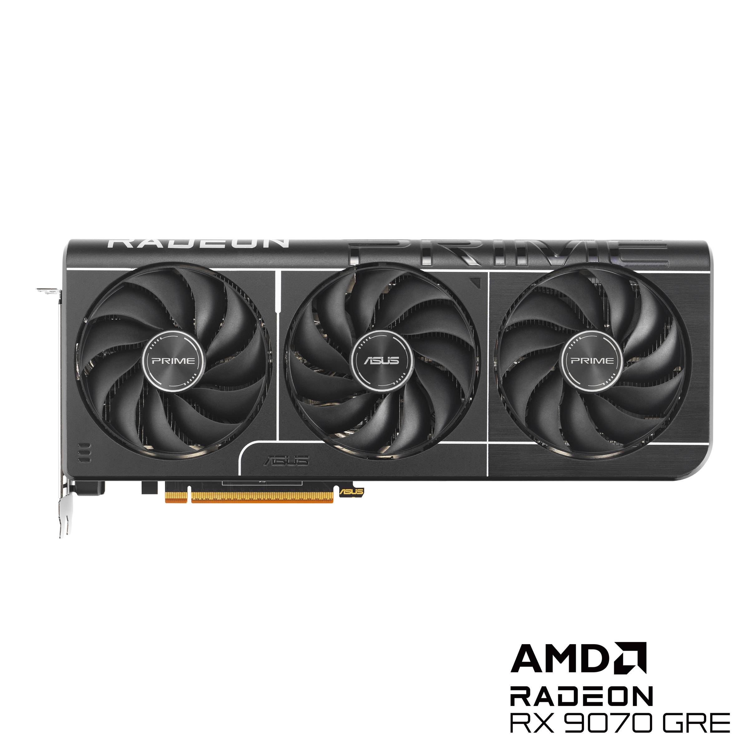 ASUS Prime -RX9070GRE-O12G, Radeon RX 9070 GRE, 12 GB, GDDR6, 192 Bit, 7680 x 4320 Pixel, PCI Express 5.0