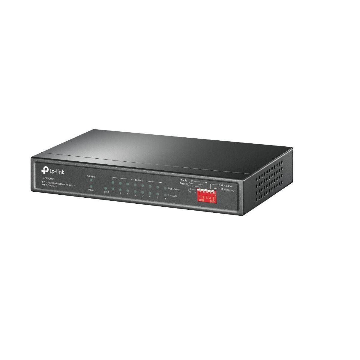 TL-SF1009P - TP-Link TL-SF1009P 9-Port 10/100Mbps Switch mit 8 PoE+-Ports