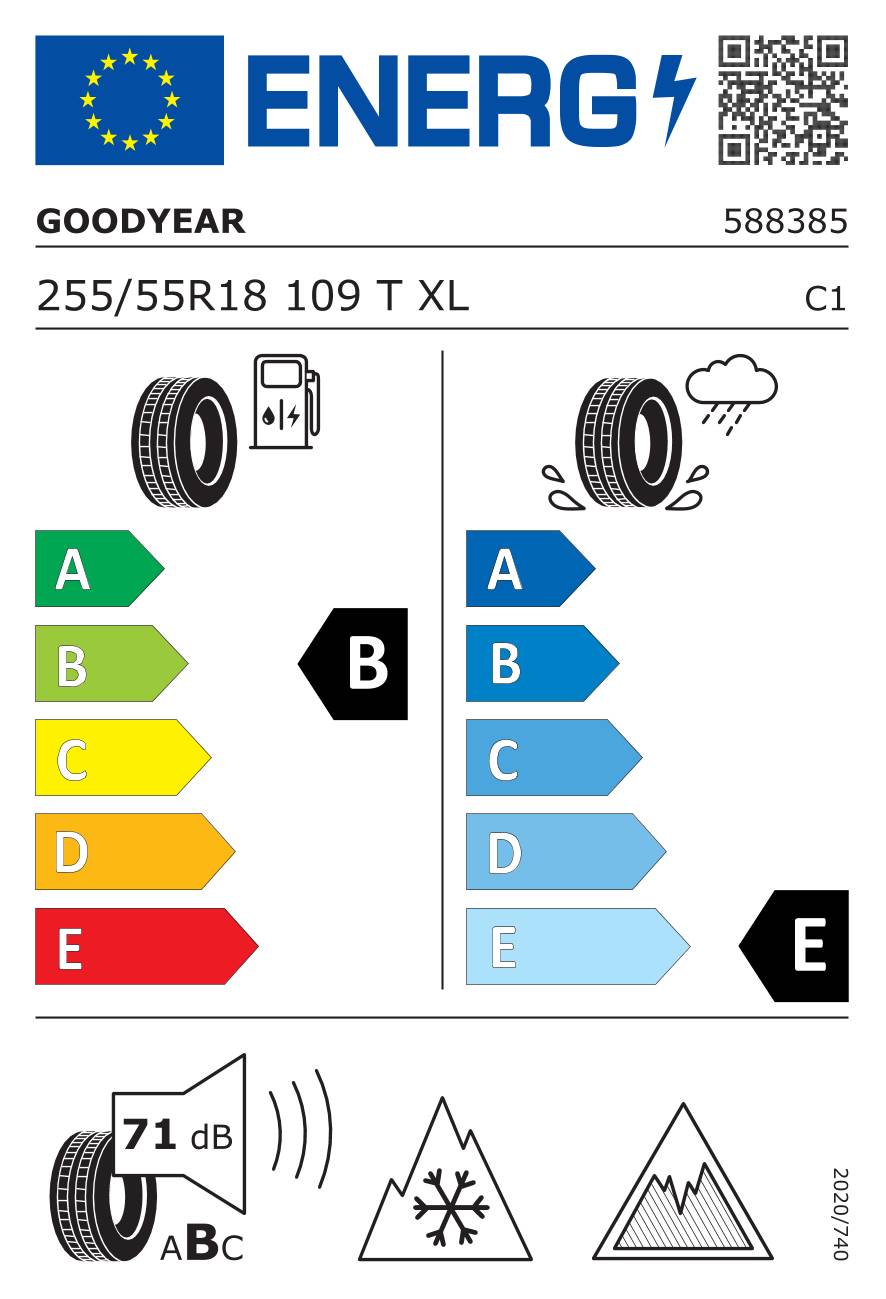 Goodyear UltraGrip Ice 3 ( 255/55 R18 109T XL EVR, Nordic compound )