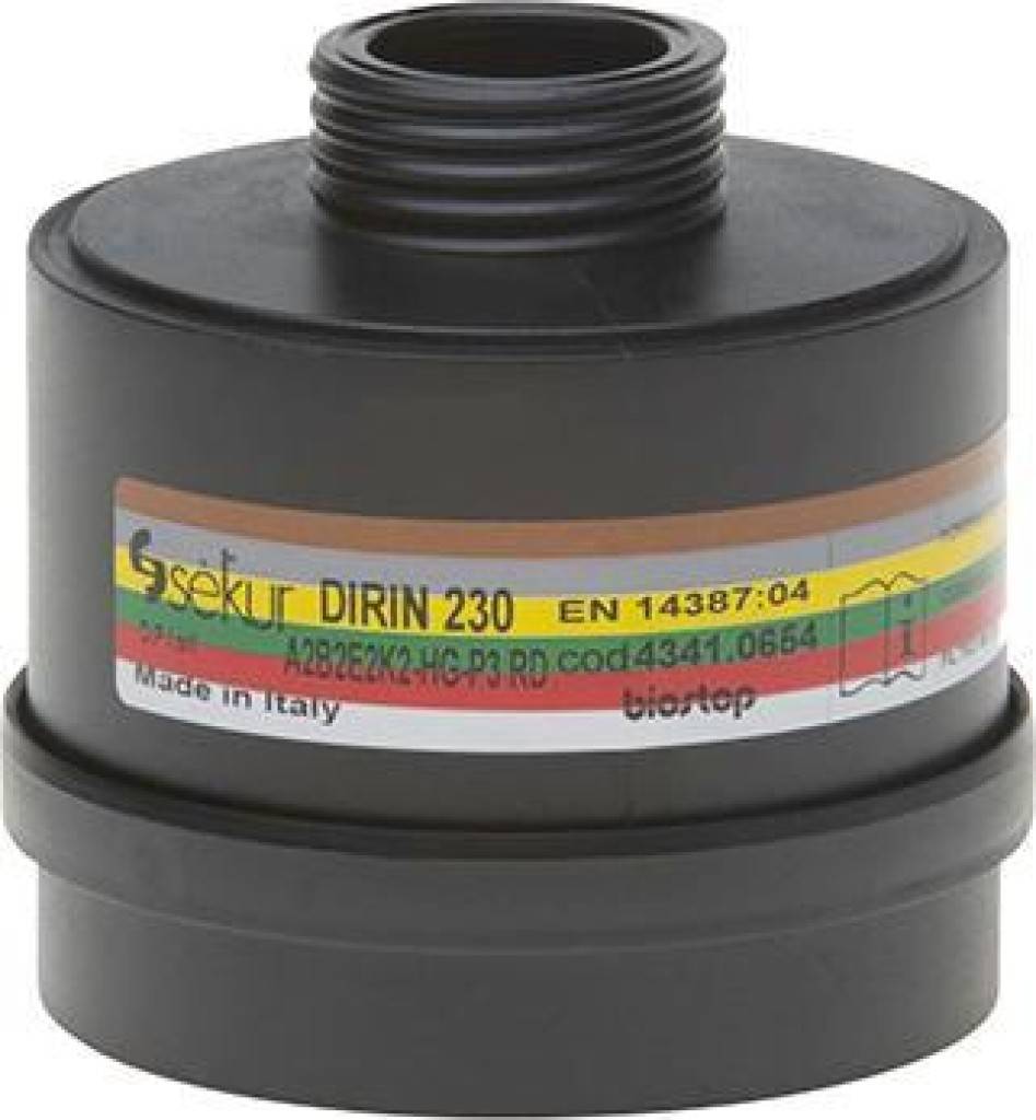Mehrbereichs-Kombinationsfilter DIRIN 230Passende Filter zu Vollmaske C607/Silikone/TR Vollmaske SFERA Vollmaske C607/Selecta Halbmaske Po