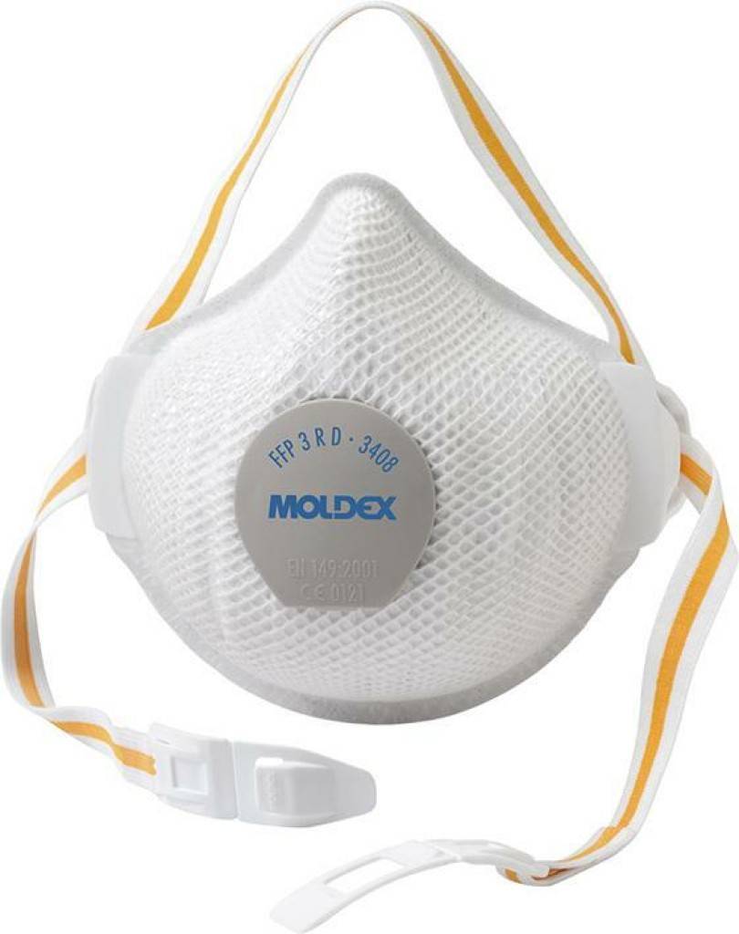Air Plus ProValve - AirWave - FFP3 R DAtemschutzmaske mit abwaschbarer Rundumdichtlippe und ProValve Ventil hygienisch verpacktNeben der ActivForm