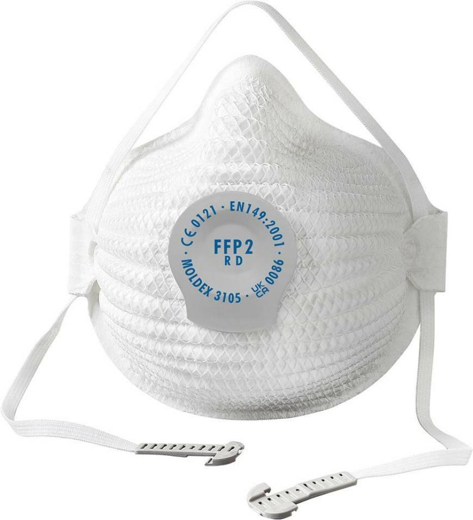 Air - FFP2 NR DAtemschutzmaske Größe M / L mit KlimaventilEinweg-Halbmaske, FFP2 NR D - Gr. M / L mit KlimaventilFaltfilter-Technologie mit 260 mehr