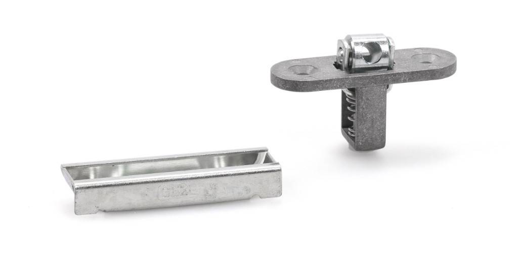 Rahmenteil/Schließblech 65 mm x 20 mm x 10 mm. Flügelteil 60 mm x 20 mm x 37 mm.