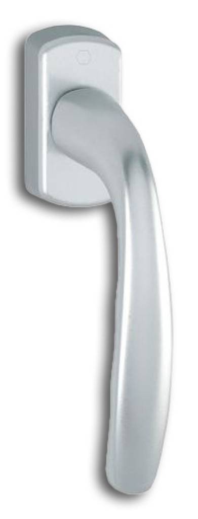 Fenstergriff New York� 0810/U10Vierkantstift 7 mmStift 35 mm vorstehendNocken-Ø 10 mmRastung 90Geprüft nach RAL-GZ 607/9Voll-AbdeckkappeUnterkonst