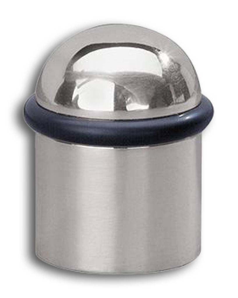 BodentürpufferTürbeschlag, Türtechnik Mit Puffer aus Gummi, schwarz Durchmesser 31 mm Höhe 48 mmHinweis Abb. zeigt glanzchrom