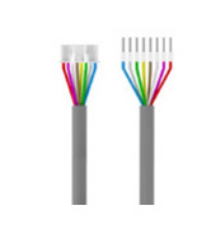 ekey dLine Controller-Kabelübergang-Kabel mit einer Länge von 3,0 Metern.Dieses steckerfertige Daten- und Stromversorgungskabel verbindet denControl
