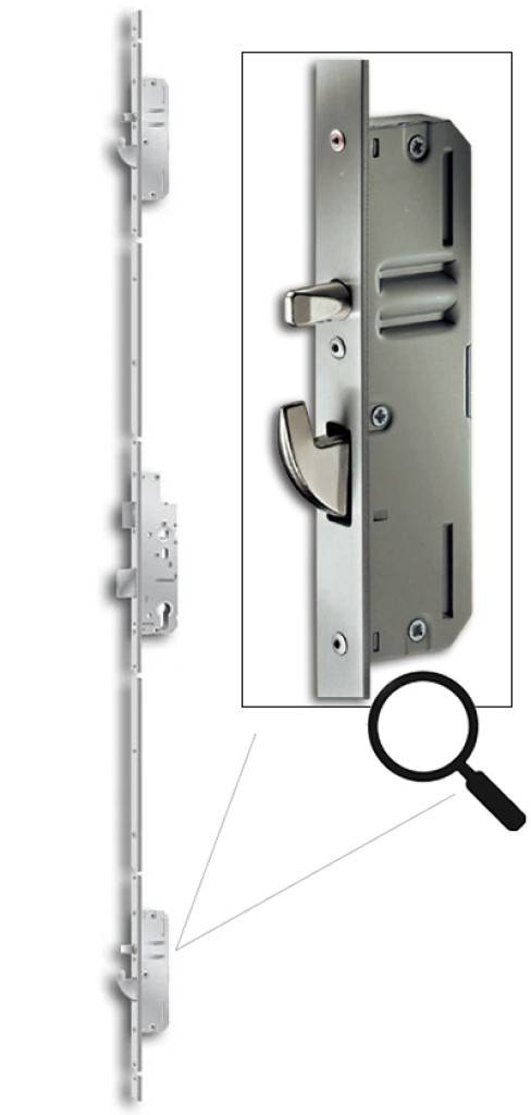 Für Reparaturen und Austausch empfehlen wir unsere vorkonfigurierten Reparatursets Fluchttürverschluss EP960B Panikfunktion B Stahlrundbolzen