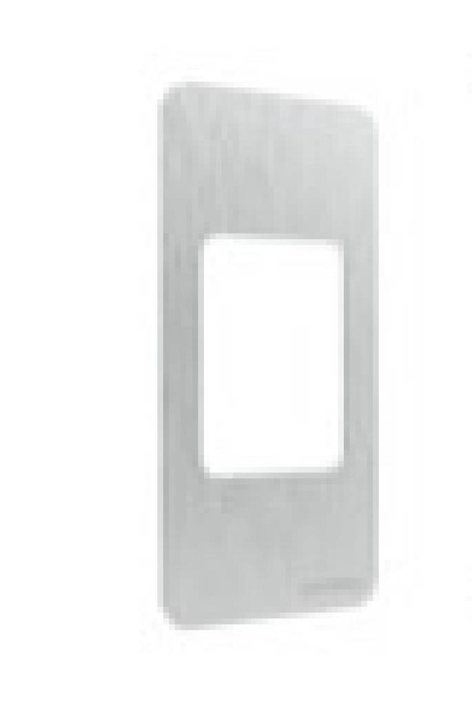 ekey dLine Dekorelement Türgriff Edelstahlgrau.Technische DatenAbmessungen H x B x T 52,1 x 25 x 0,5 mmMaterial Edelstahl V4A/Alu eloxiertDas