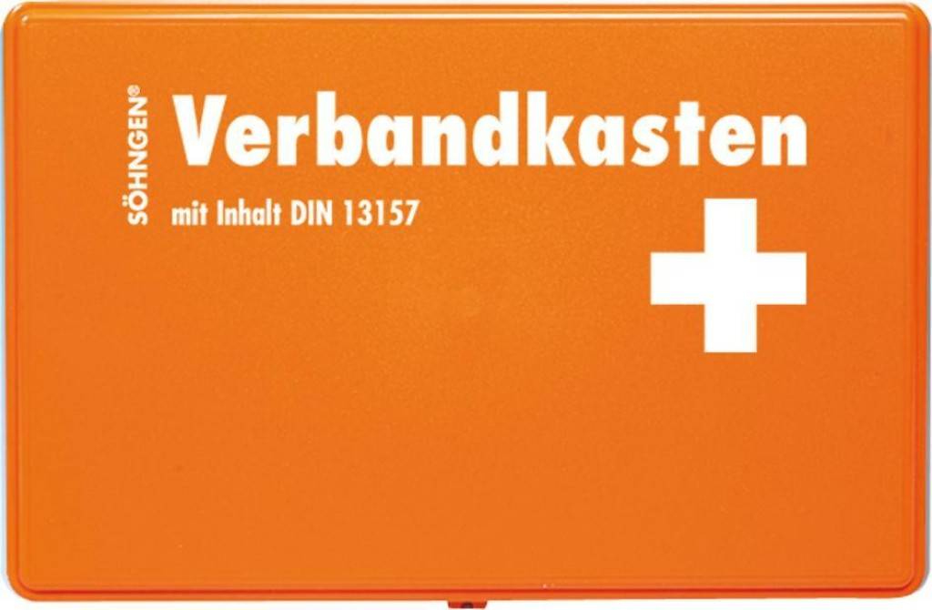 Verbandkasten KielEigenschaften Aus hochschlagzähem Kunststoff Mit Scharnier und Verschlusslaschen Siebdruckbeschriftung Innen mehr Über