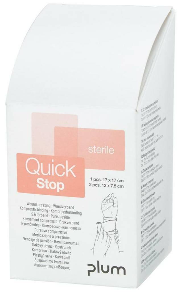 Nachfüllpackung Wundverband-Set QuickStopEigenschaften Steriler Wundverband mit integrierter Kompresse Elastisch Nicht klebend Hautfreund