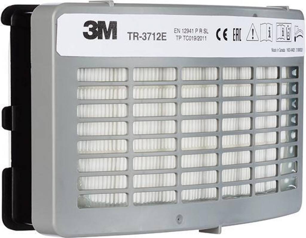 3M� Partikelfilter TR-3712EEigenschaften Schutz gegen Partikel und unangenehme, organische Dämpfe Für die Verwendung mit dem 3M� TR-300 At