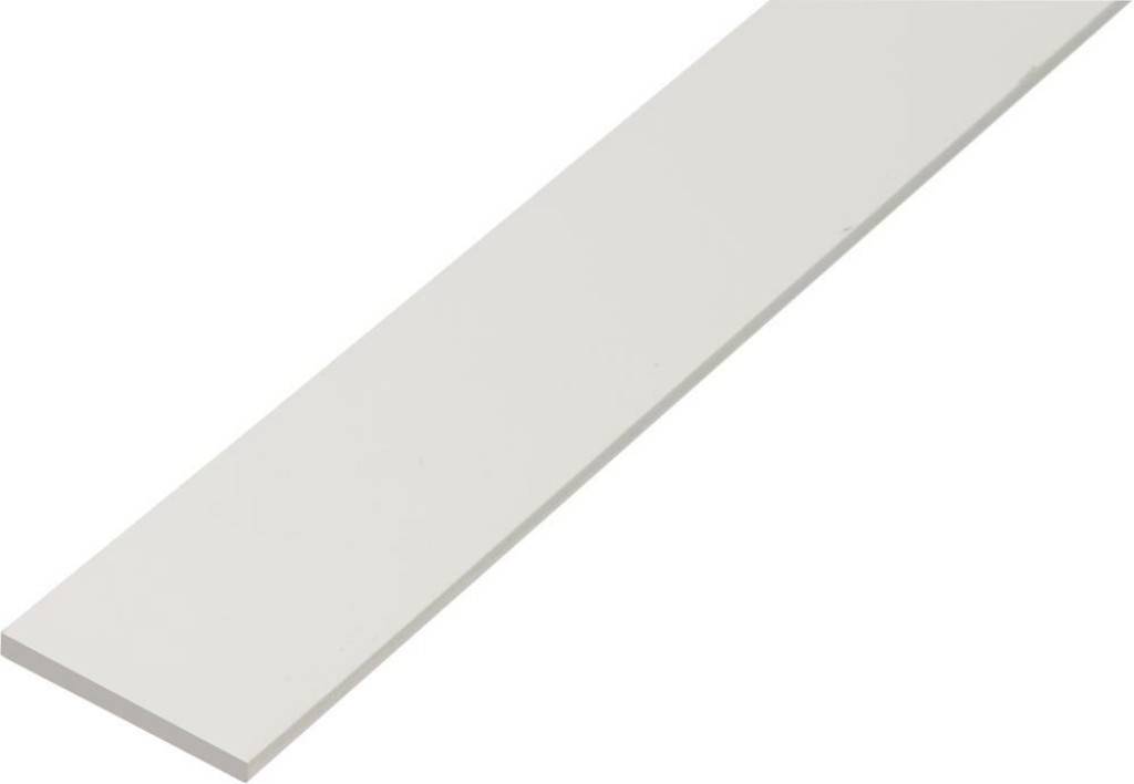 Kunststoff-FlachstangeWeiß