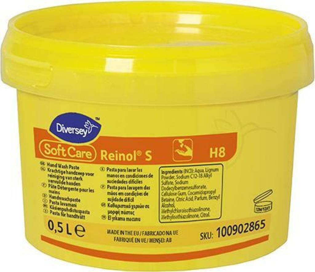 Handwaschpaste Soft Care Reinol SProduktbeschreibungHochwertige Handwaschpaste auf Basis von unbehandeltem Weichholzmehl als natürlichem