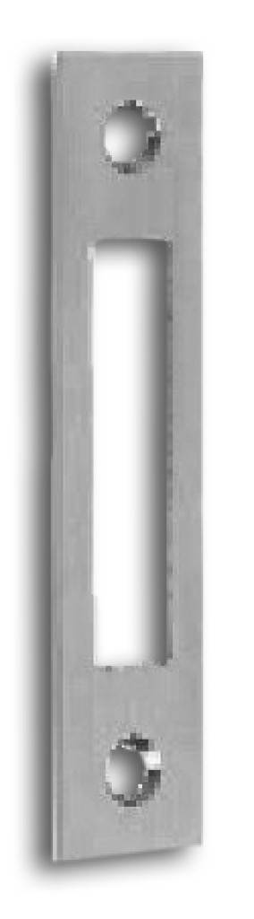 Türrahmen-Flachschließblech S412 Richtung DIN Links-Rechts Mit RiegelausschnittFl-Schließbl.S412,DL-R 24x90ktg.Edelst.gebBKS Türrahmen Flach