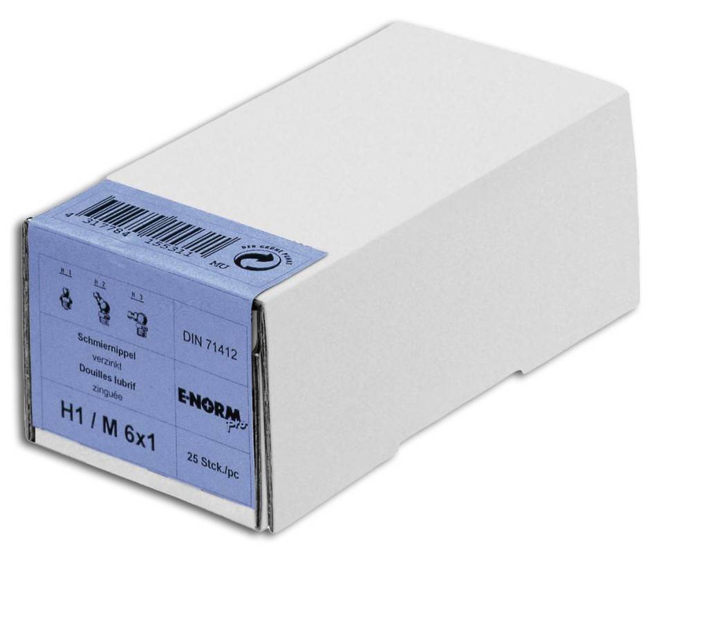 DIN 71412 Kegel-Schmiernippel, galvanisch verzinkt