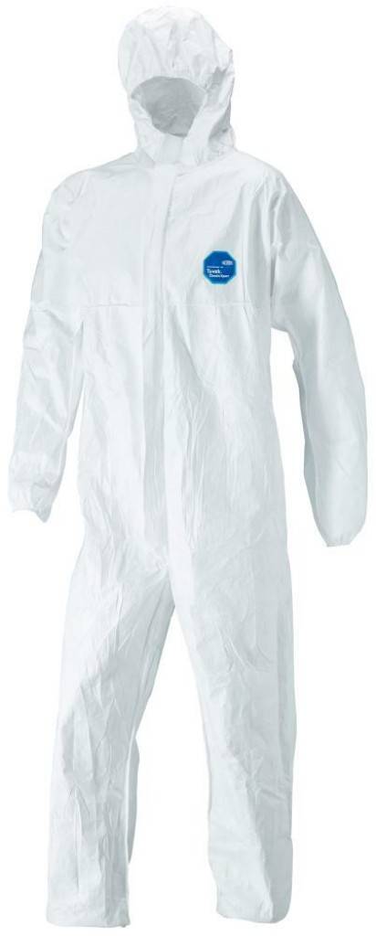 Einweganzug Tyvek 500 XPERTEigenschaften Schutzklasse Kat. III, Typ 5 B, 6 B Barriere gegenüber niedrig konzentrierten, anorganischen Chemikali
